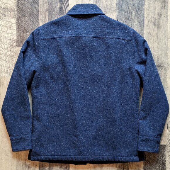 Taylor Stitch Chandler Jacket Navy Blue Small Sherpa Lining - Picture 4 of 8
